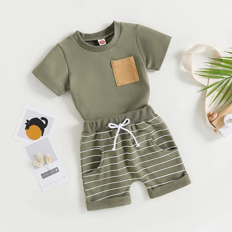 0-4Years 2Pcs Baby Boy Summer Clothing Set