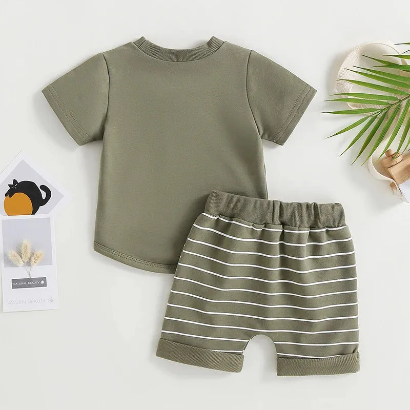0-4Years 2Pcs Baby Boy Summer Clothing Set