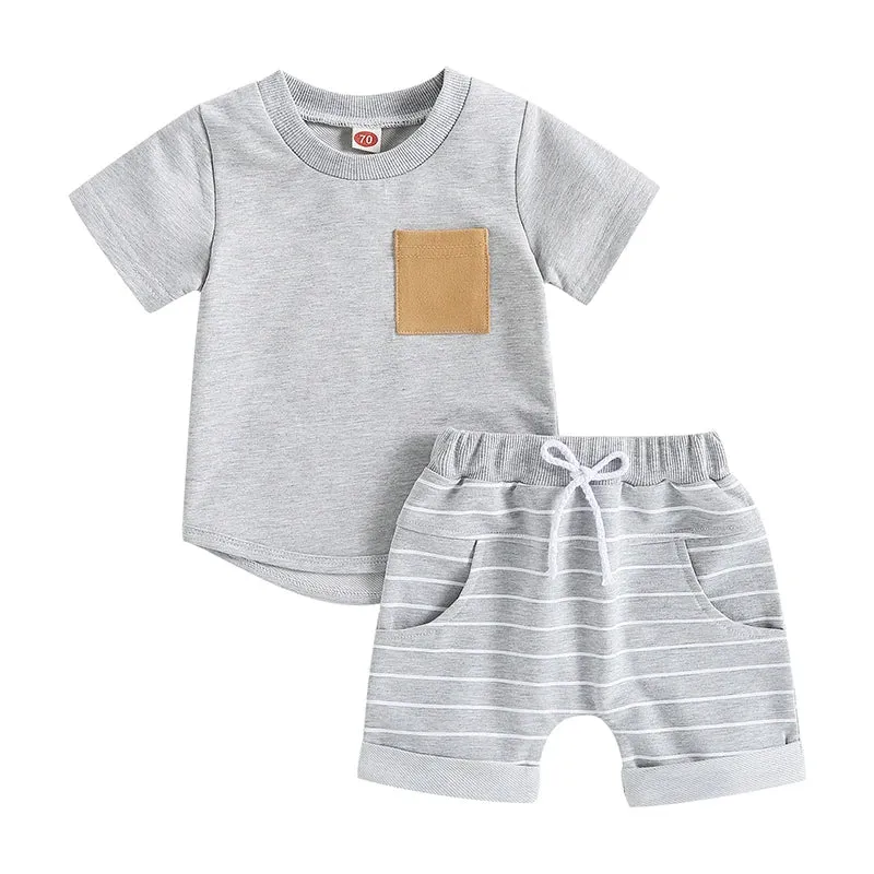 0-4Years 2Pcs Baby Boy Summer Clothing Set