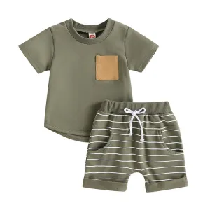 0-4Years 2Pcs Baby Boy Summer Clothing Set