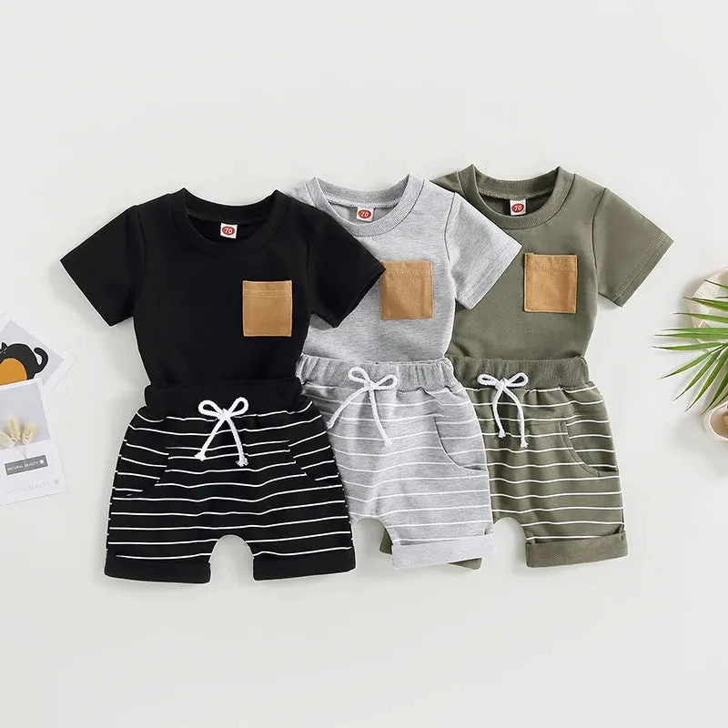 0-4Years 2Pcs Baby Boy Summer Clothing Set