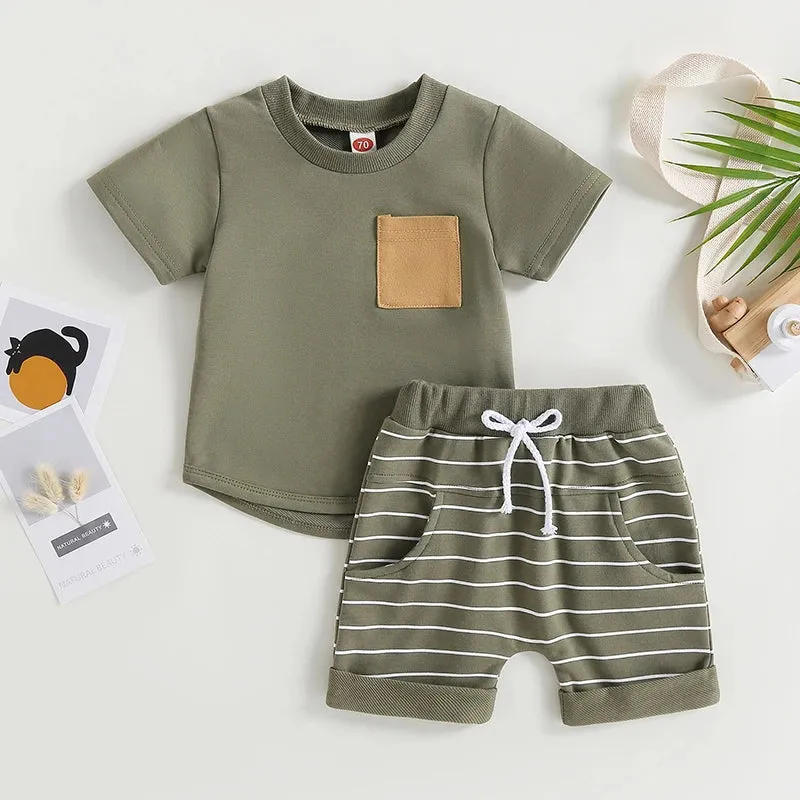 0-4Years 2Pcs Baby Boy Summer Clothing Set