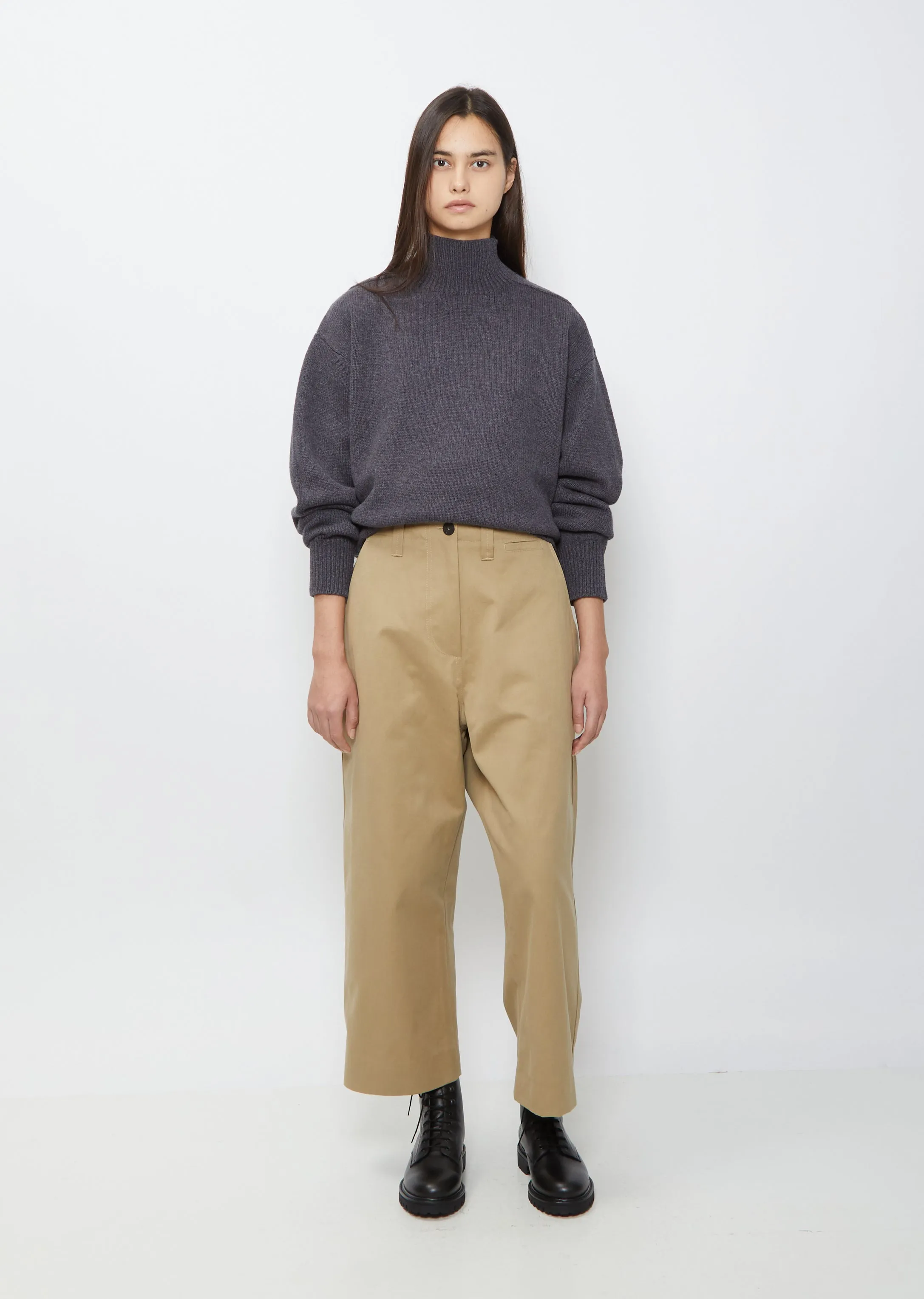Asher Cotton Pant — Tan