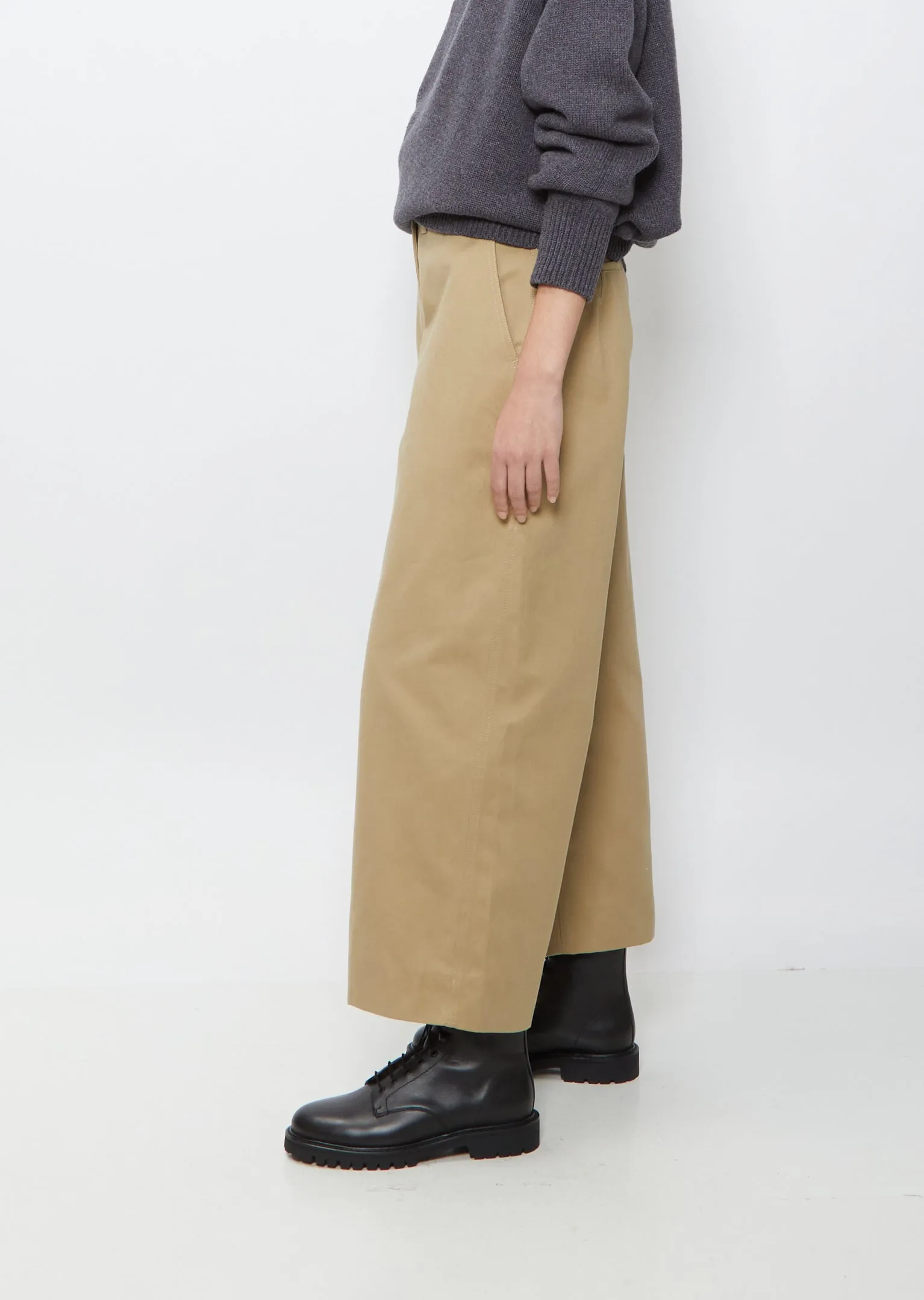 Asher Cotton Pant — Tan