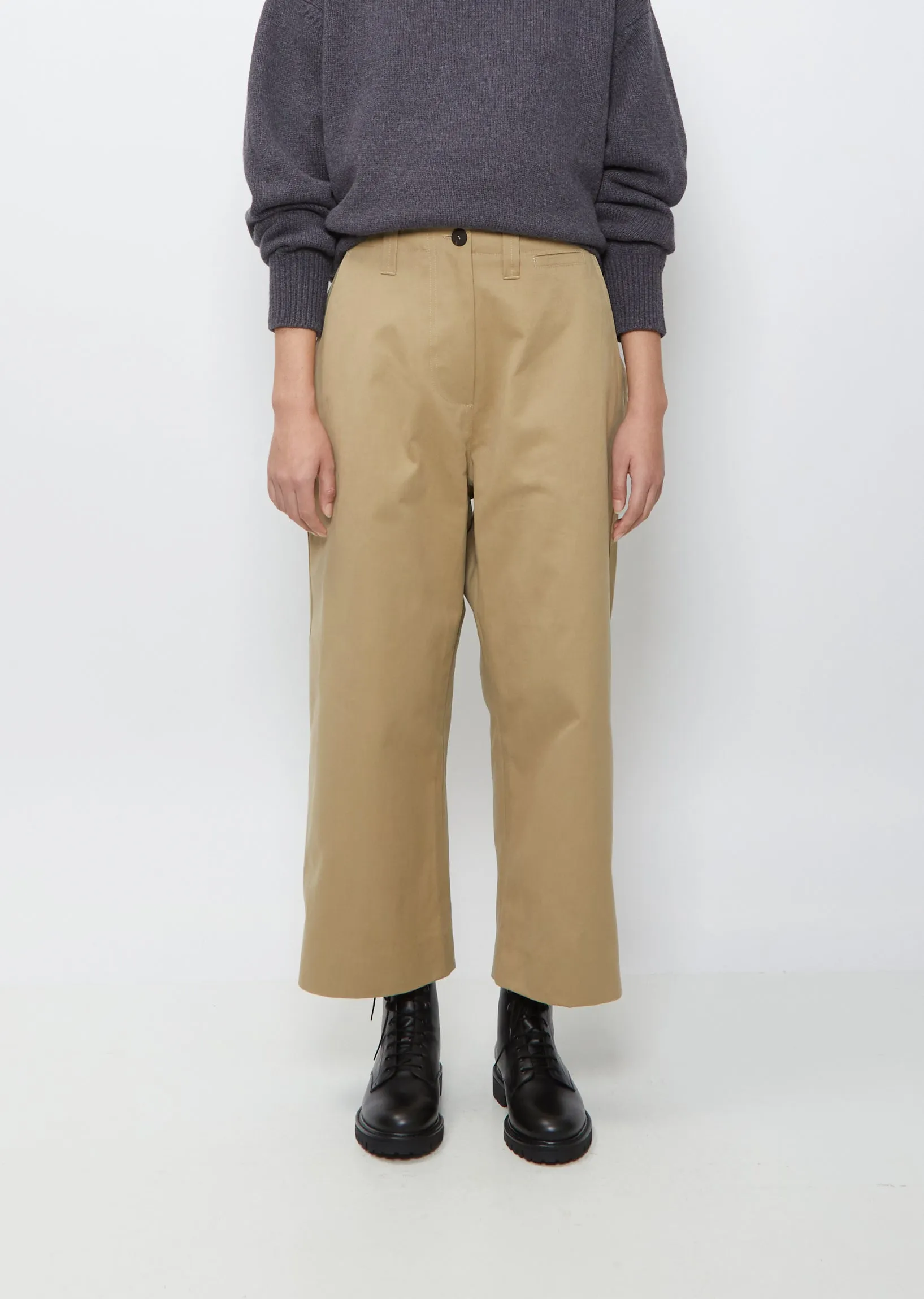 Asher Cotton Pant — Tan