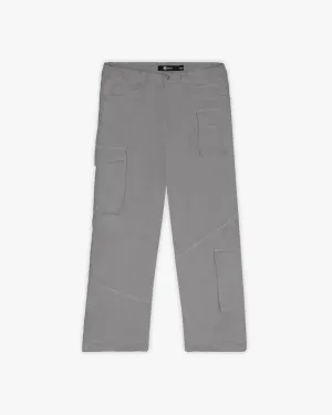 ASYMETRICAL CARGOPANTS DARK GREY