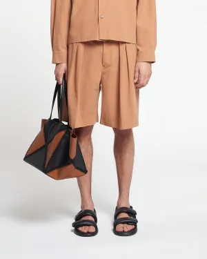 Carsten - Washed-Calico Shorts - Rust