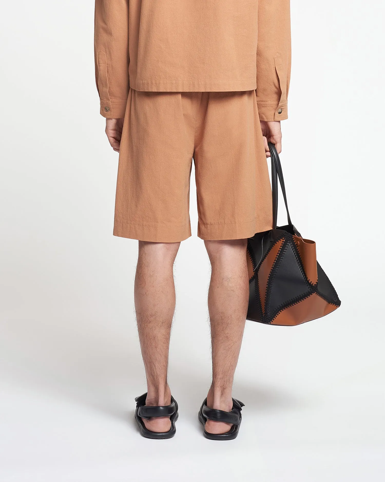Carsten - Washed-Calico Shorts - Rust