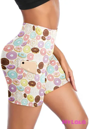 EC2 Pocketed Gym Shorts 24-32 (Lovely Donuts)
