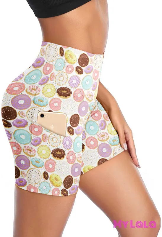 EC2 Pocketed Gym Shorts 24-32 (Lovely Donuts)