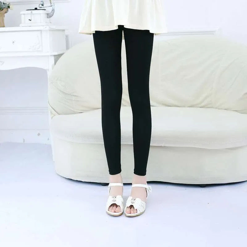 Girls' Leggings Summer Thin Modal Baby Nine-point Pants Stretch Middle And Big Kids