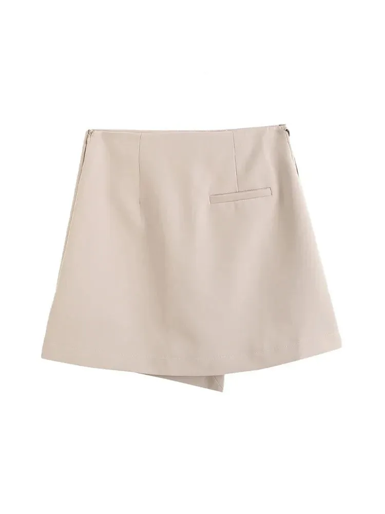 High Waist Cargo Shorts