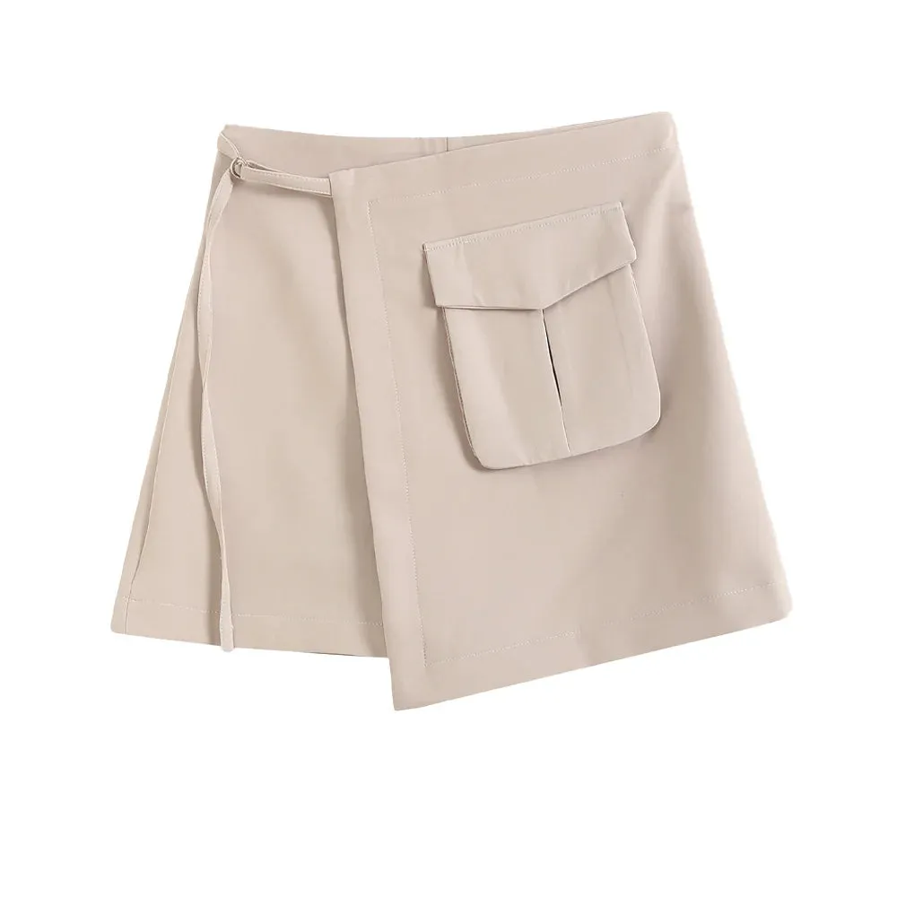 High Waist Cargo Shorts