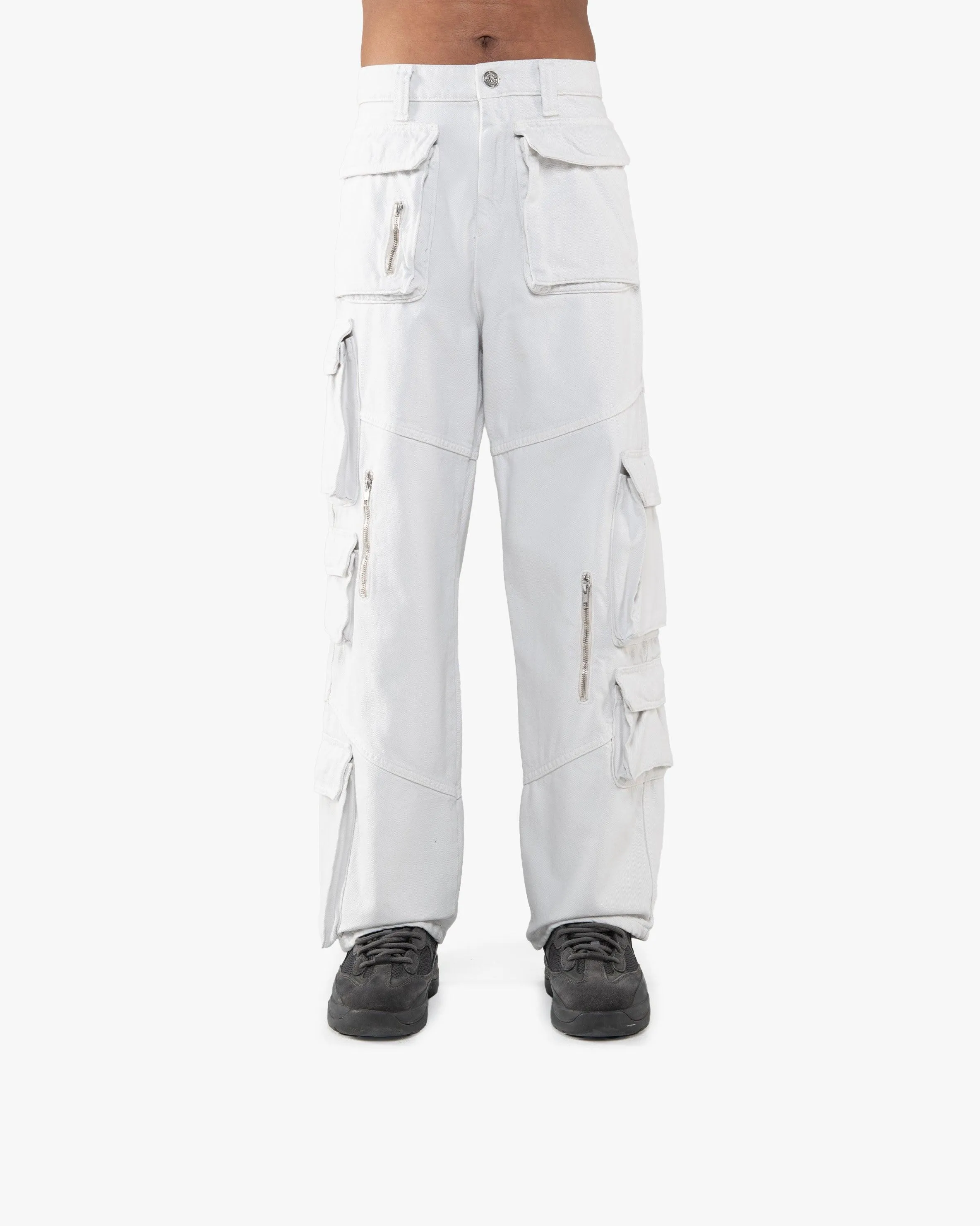 MULTIPOCKET CARGOPANTS LIGHT GREY