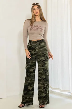 Rich Flex Cargo Wide Jeans