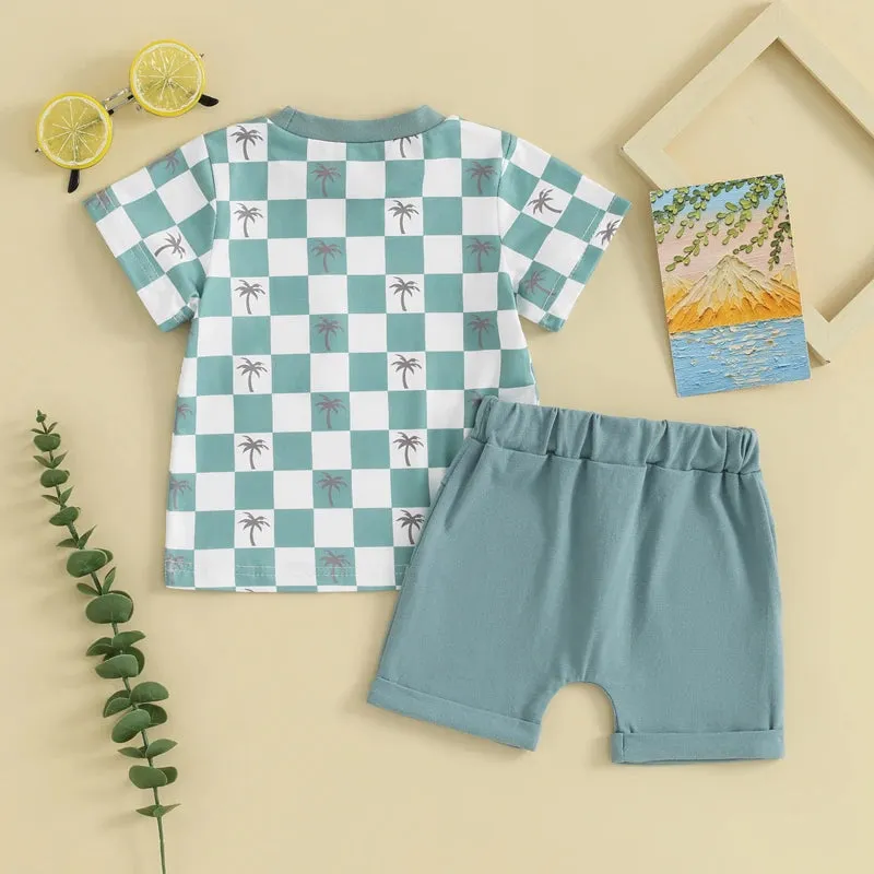 Summer Baby Boy Short Sleeve Clothing Set