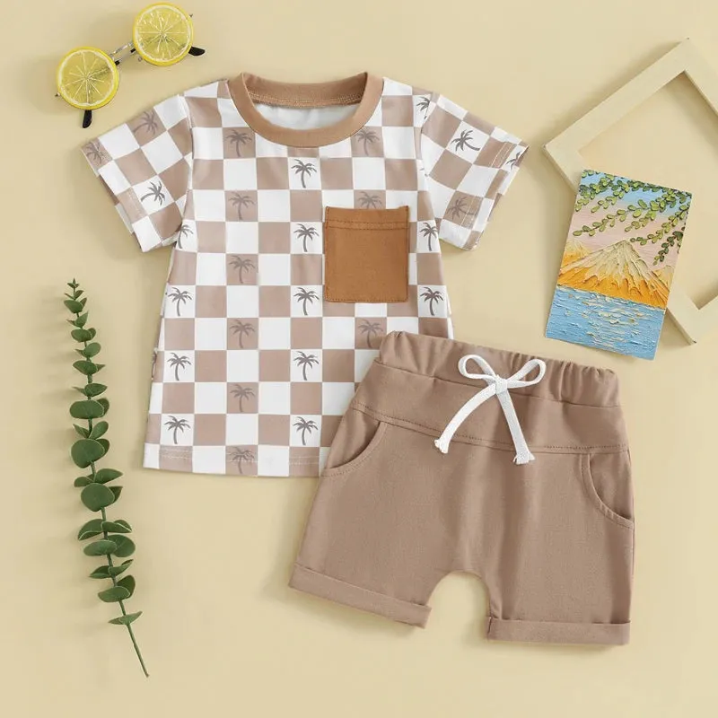 Summer Baby Boy Short Sleeve Clothing Set