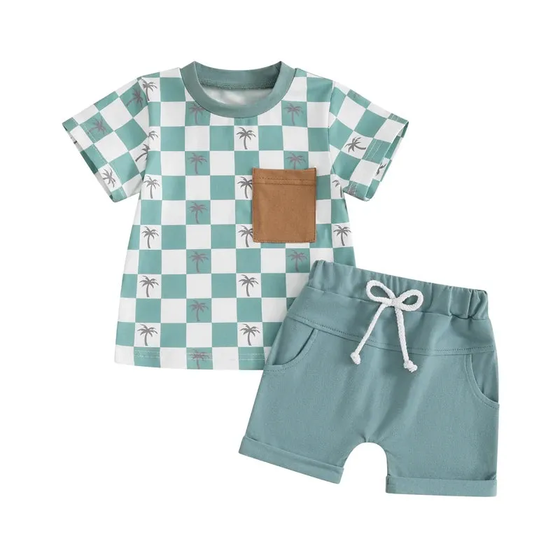 Summer Baby Boy Short Sleeve Clothing Set