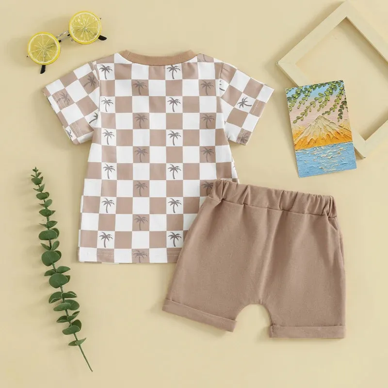 Summer Baby Boy Short Sleeve Clothing Set