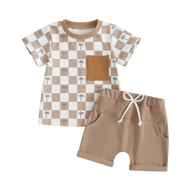Summer Baby Boy Short Sleeve Clothing Set